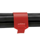 Panduit - Collier marquage boucle télécom;531x7,6mm;Polyethylene;Rouge;Cdt:50 (sachet)