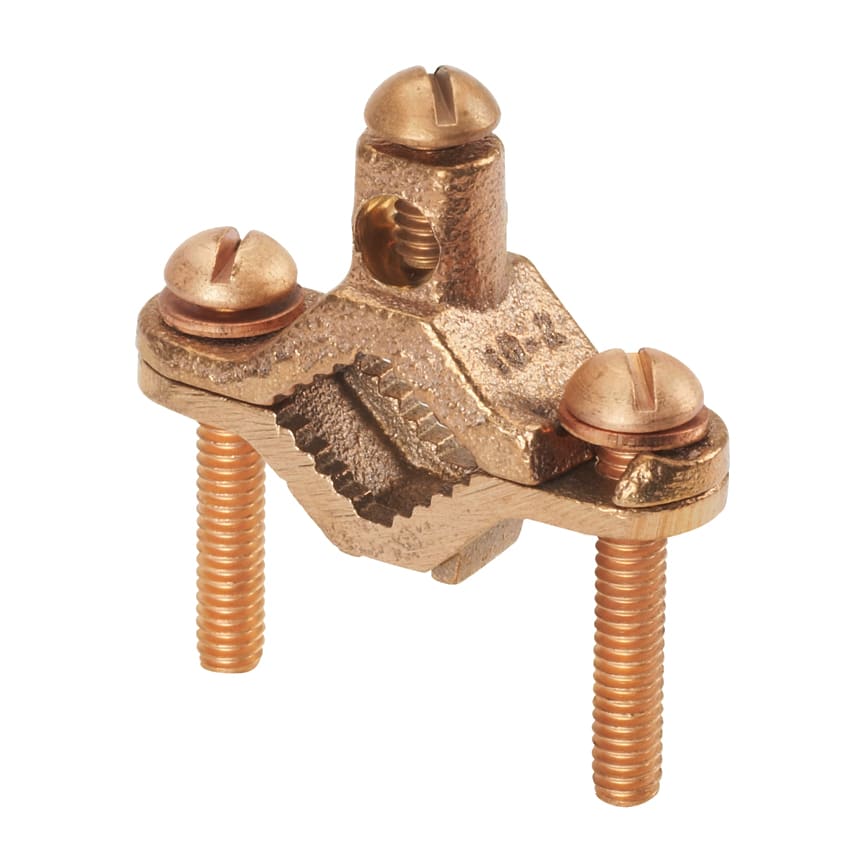 Panduit - Bronze ground pipe clamp, Direct Burial,