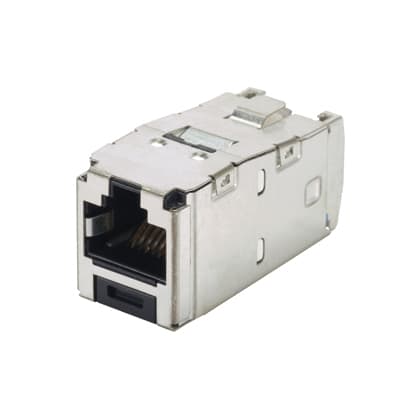 Panduit - Module jack RJ45,Cat 6,TG,protégé,Noir,Qté:1