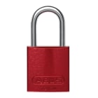 Panduit - Cadenas Aluminium; hauteur de l'anse 25,4mm; diamètre de l'anse 4,8mm; rouge; Cd