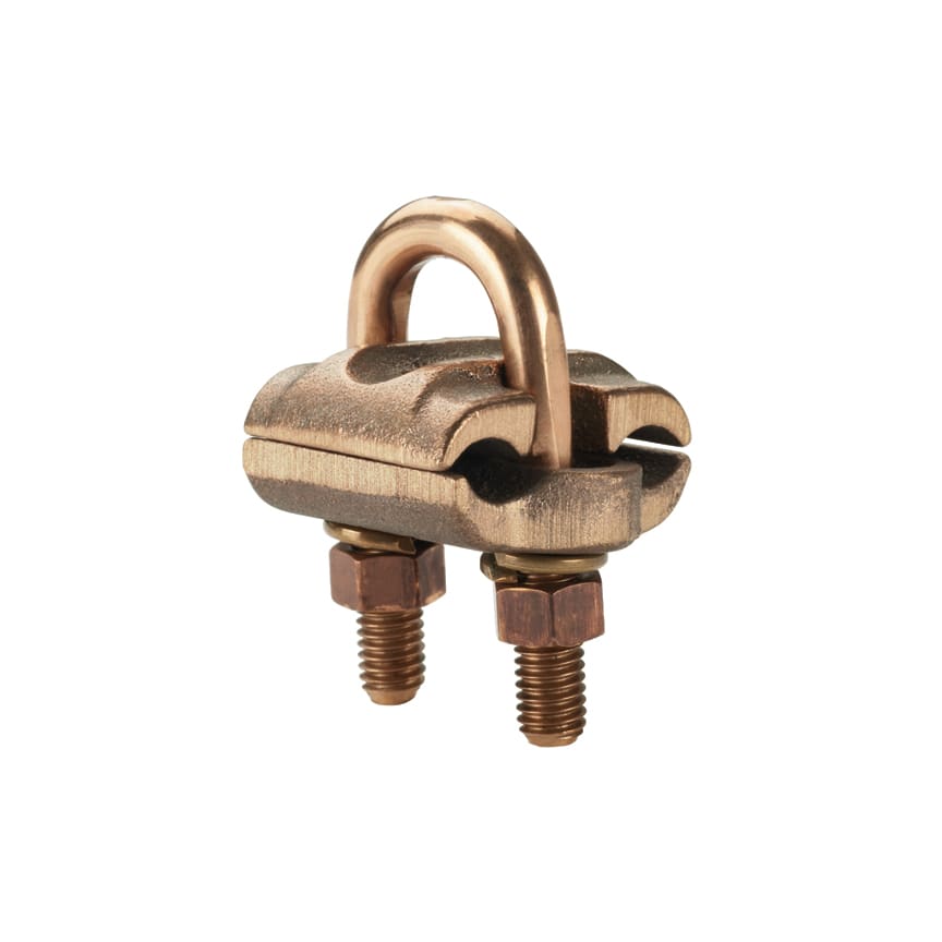 Panduit - Bronze Grounding Clamp, U-Bolt, 2 cables
