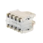 Panduit - QN Plug Pack Housing, 8 pack, White