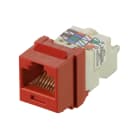 Panduit - NK Cat 6 UTP Jack Module, TP Style, Red