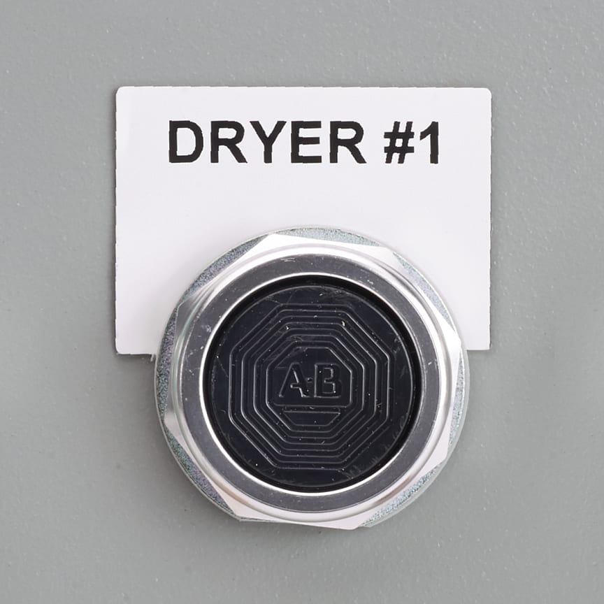 Panduit - Raised Panel Label, Half Push Button, 1.