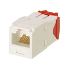 Panduit - Module jack avec cadre de montage Mini-Com? UTP RJ45,Cat 5e,TG,Blanc cassé,Qté:1