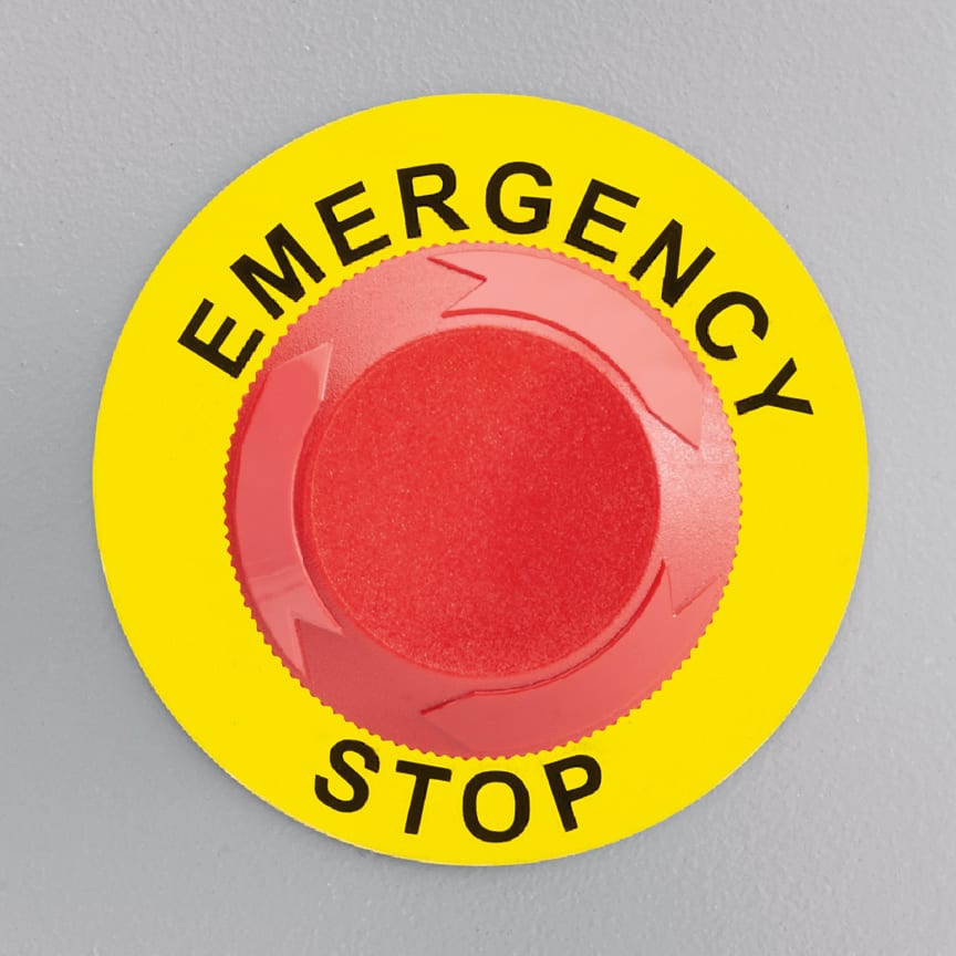 Panduit - Raised Panel Label, Pre-Printed Emergenc