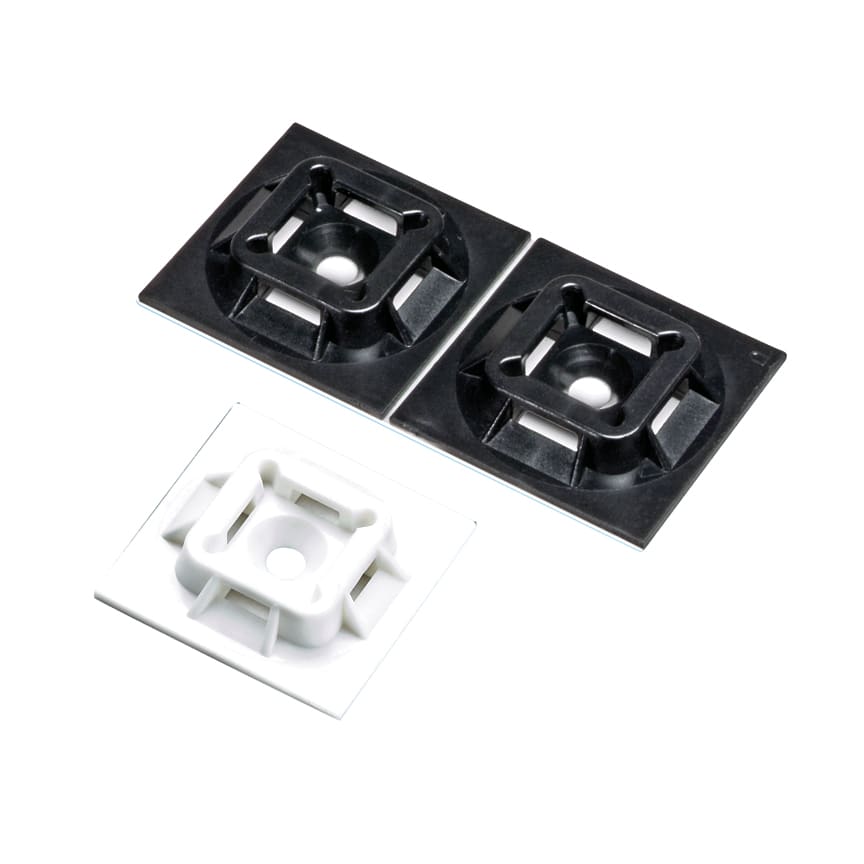Panduit - Embase adhésive haute température;4 voies;25,4x25,4 mm;P.A 6.6;Naturel;Cdt.500;A