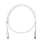 Panduit - Netkey Cat6A Patch Cord, CM/LSZH, Off Wh
