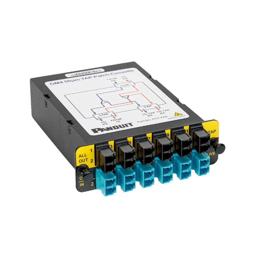 Panduit - QuickNet Fiber Tap Cassette; front live
