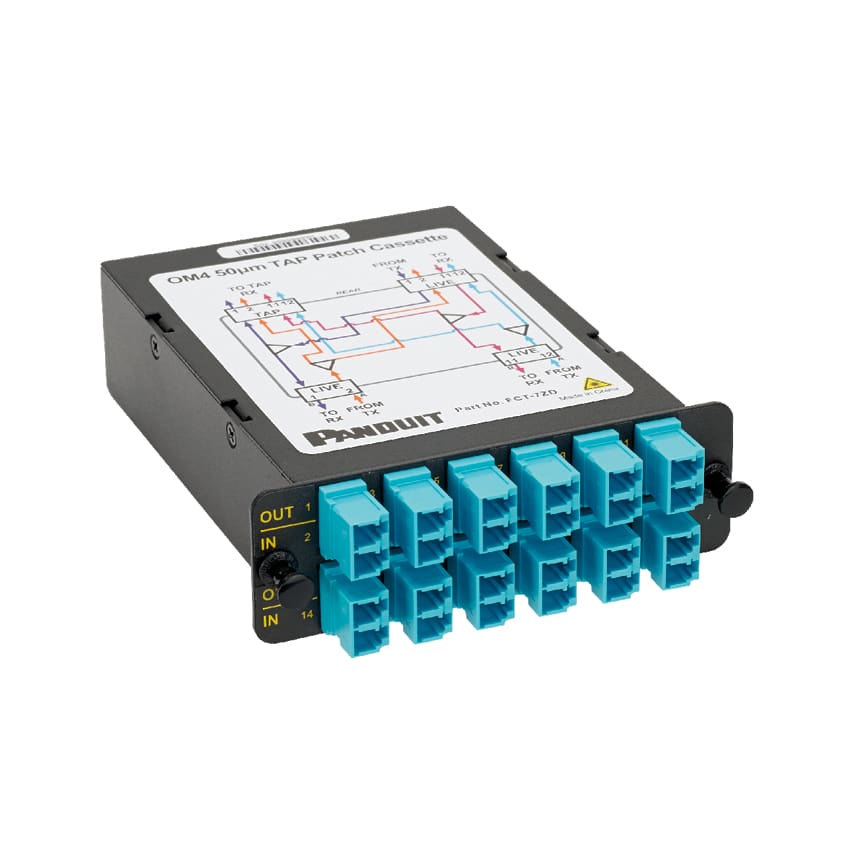 Panduit - QuickNet Fiber Tap Cassette; front live