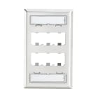 Panduit - Faceplate, 6 Port, Single Gang, Classic,