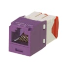 Panduit - Module jack avec cadre de montage Mini-Com? UTP RJ45,Cat 5e,TG,Mauve,Qté:1
