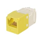 Panduit - Module jack Mini-Com? UTP RJ45 Cat 6,TG,Jaune,Qté:1