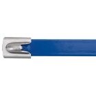 Panduit - Collier MLTFC inox 316 entiere. recouvert;362x7,9mm;Polyester bleu;1112N;Cdt:50