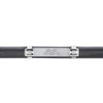 Panduit - Marker Plate, Alum, 4 Hole, 3.5" x  .54"