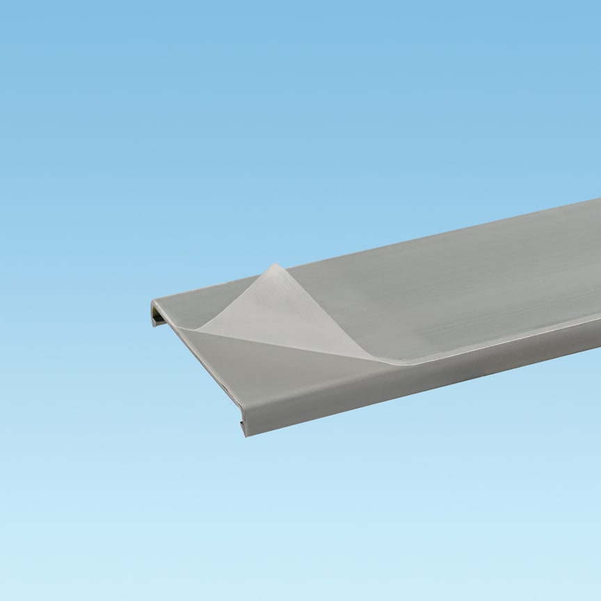 Panduit - Couvercle de goulotte;film protec.;PVC bleu;6 pieds(1,80m)x57,2mm; Cdt.6 pieds