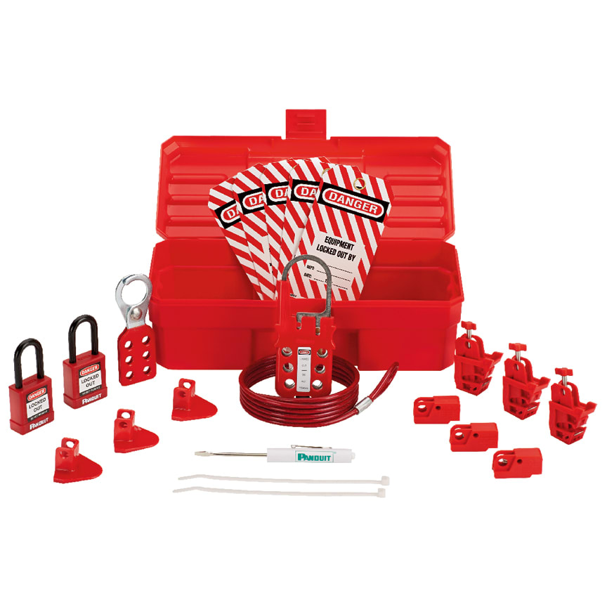 Panduit - Contractor's Lockout Kit, Red, 1/KT w/Po