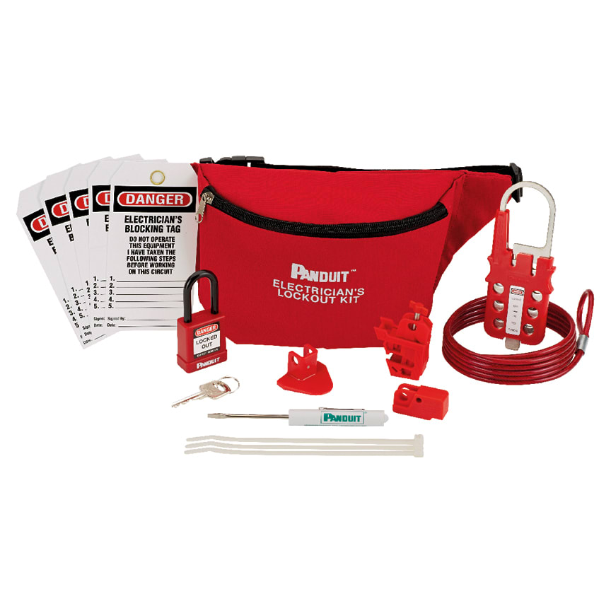 Panduit - Sacoche banane, kit produits/accessoires de consignation pour 1 électricien; Cdt