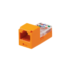 Panduit - Module jack avec cadre de montage Mini-Com? UTP RJ45,Cat 5e,orange,Qté:1