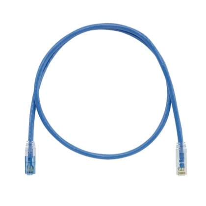 Panduit - Keyed Copper Patch Cord, Cat 6, Blue UTP