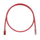Panduit - Keyed Copper Patch Cord, Cat 6, Red UTP