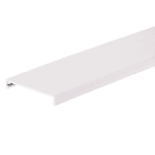 Panduit - Couvercle de goulotte de câblage;PVC blanc;6 pieds(1,80m)x57,2mm;Cdt.6 pieds