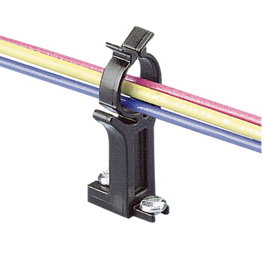 Panduit - Support de faisceau pour planche max 12,7mm;fixation vis M3;acétal;Noir;Cdt100