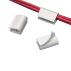 Panduit - Clip pour 2 cables de diam différents;6 et 9mm max;adh;H.T;Naturel;Cdt.100
