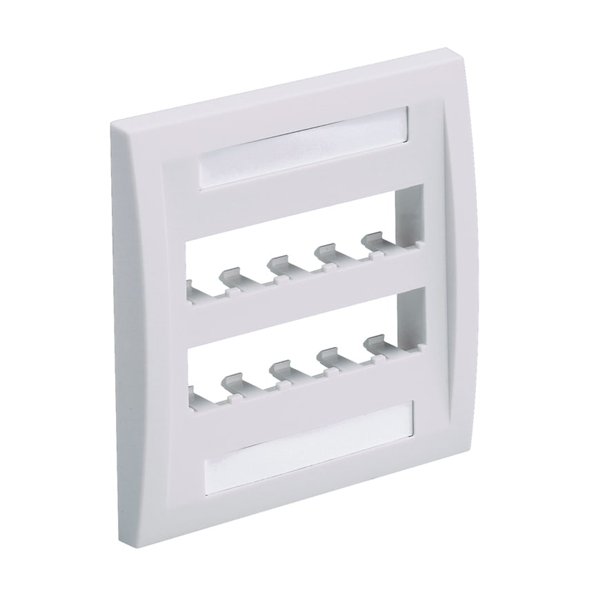 Panduit - Faceplate, 10 Port, Double Gang, Executi