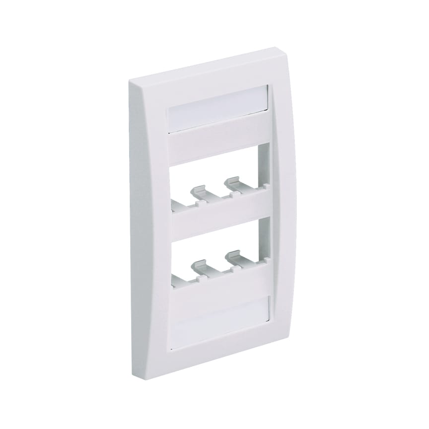 Panduit - Faceplate, 6 Port, Single Gang, Executiv