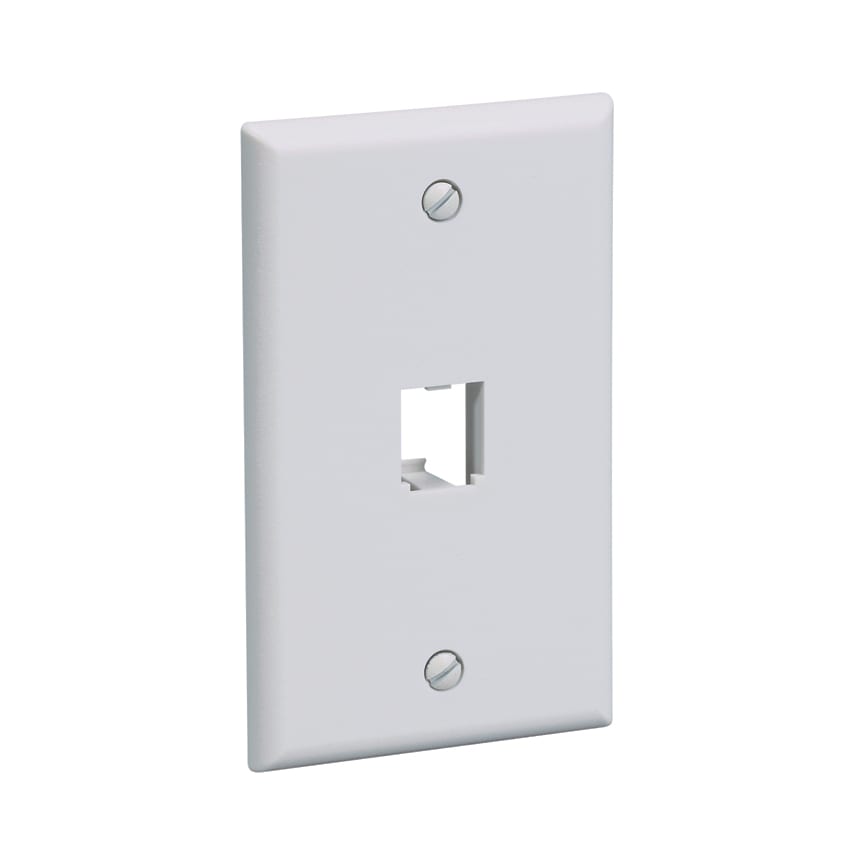 Panduit - Faceplate, 1 Port, Classic, Black