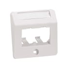 Panduit - Faceplate, 2 Port, 50x50mm, Sloped, Arct
