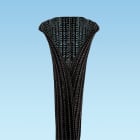 Panduit - Rouleau gaine tressée PANWRAP fendue;dia.nom.25,4mm;PET Noir FR;long.30,5m;Cdt.1