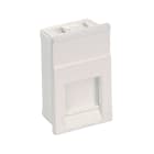 Panduit - Module, LJU6C, Shuttered, Arctic White