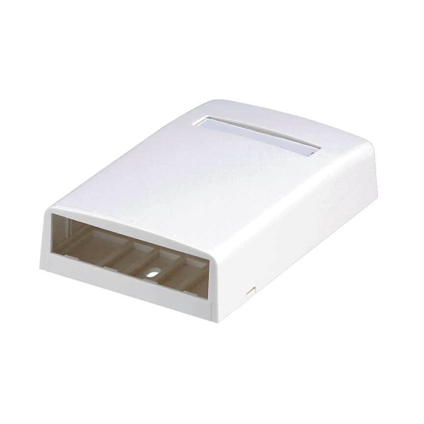 Panduit - Surface Mount Box, 4 Port, Black