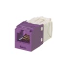 Panduit - Module jack avec cadre de montage Mini-Com? UTP RJ45,Cat 6,TG,Mauve,Qté:1