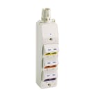 Panduit - Outlet Box, 6 Port, MuTOA, Off White