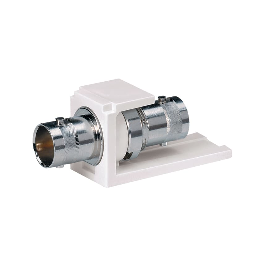 Panduit - Adapter, BNC 75ohm, Module Base, White