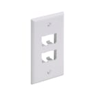 Panduit - Faceplate, 4 Port, Classic, White