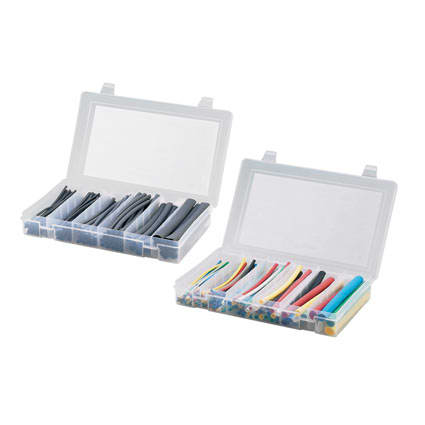 Panduit - Kit gaine thermorétractable fine ; 0,19"-0,50" (4,8 - 0,5 mm) ; noir ; Cdt.1