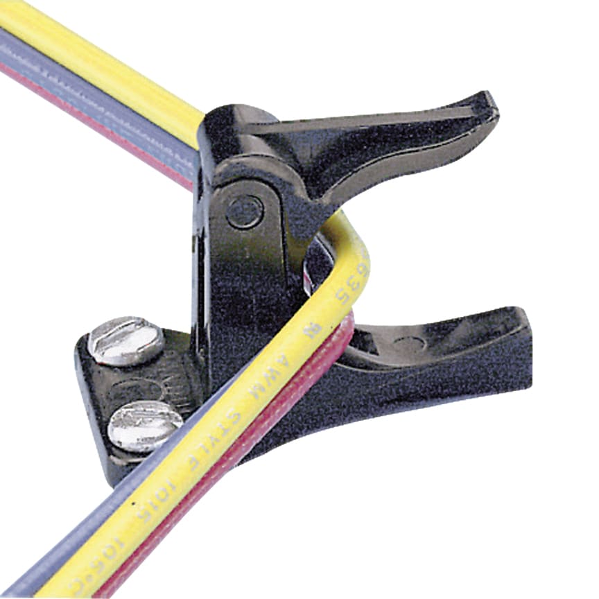 Panduit - Support d'angle haut pour planche;Diamètre faisceau 19,1mm;acétal;Noir,Cdt10