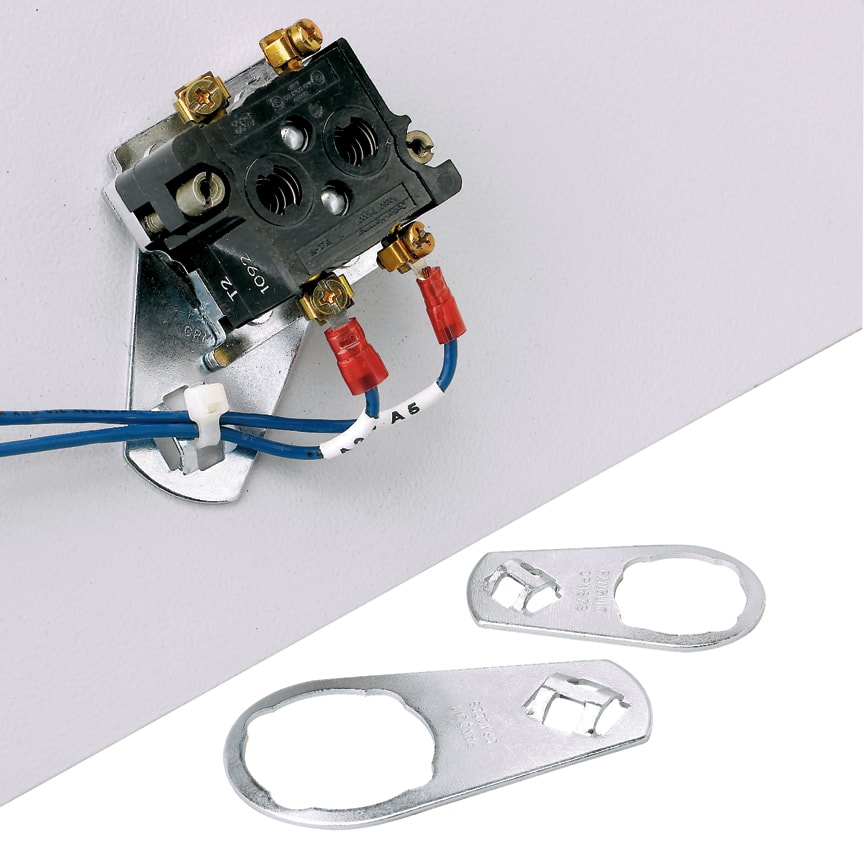 Panduit - Embase pour tableau; diamètre trou 22,6 mm;acier; Cdt.100