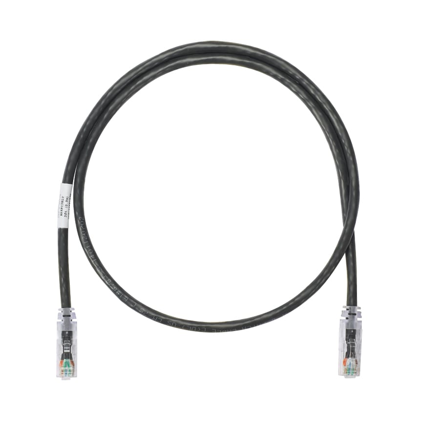 Panduit - Netkey Cat6A Patch Cord, CM/LSZH, Black,