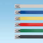 Panduit - Collier MLTFC inox 316 entiere. recouvert;462x4,6mm;Polyester noir;445N;Cdt:100