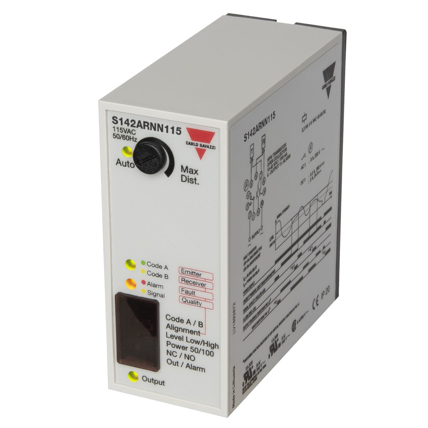 Carlo Gavazzi - Amplificateur cellules photo. MOF 1voie 2NPN SPDT 115Vca