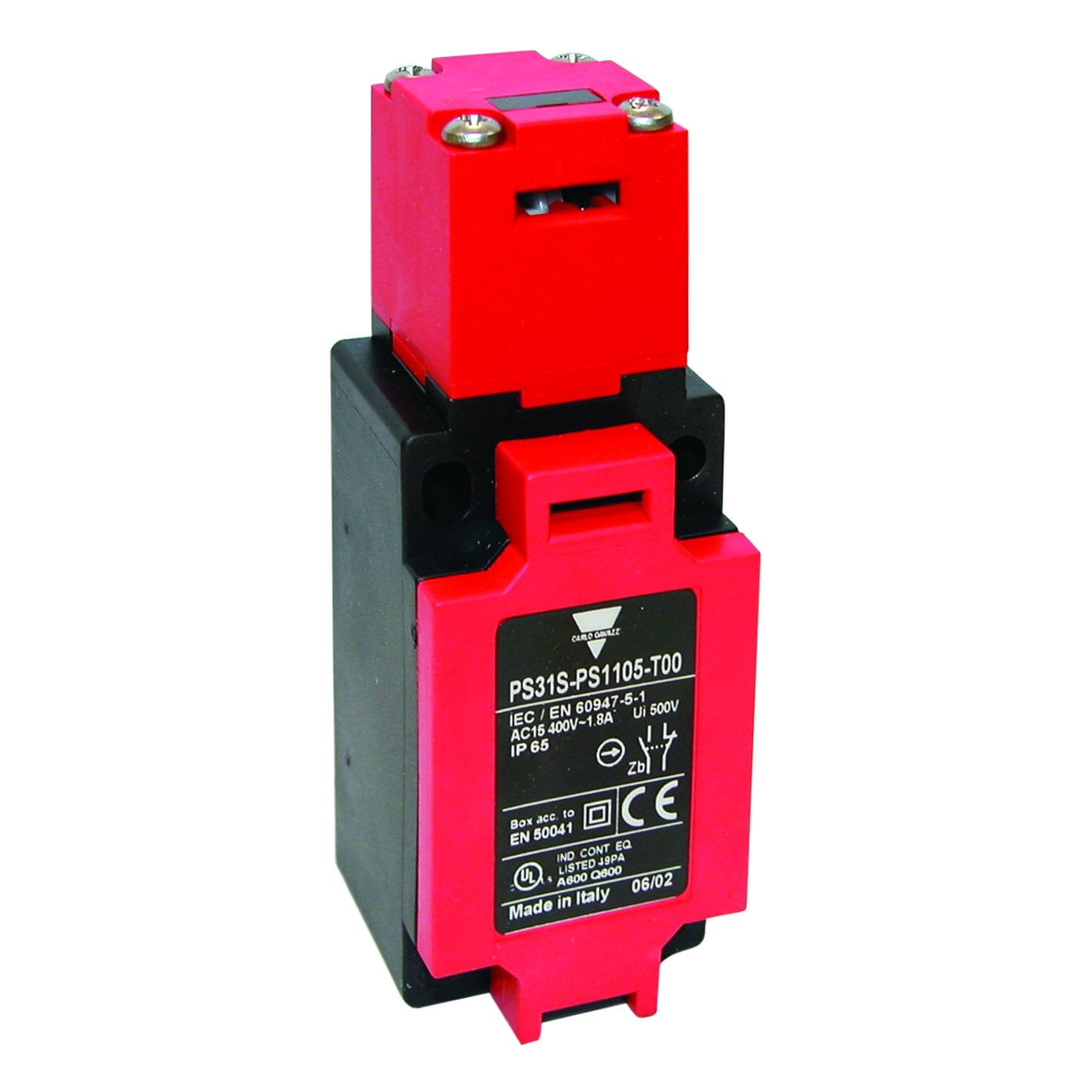 Carlo Gavazzi - Fin de course 40mm de sécurité arrêt urgence - Action brusque 1N0+1NC -IP65