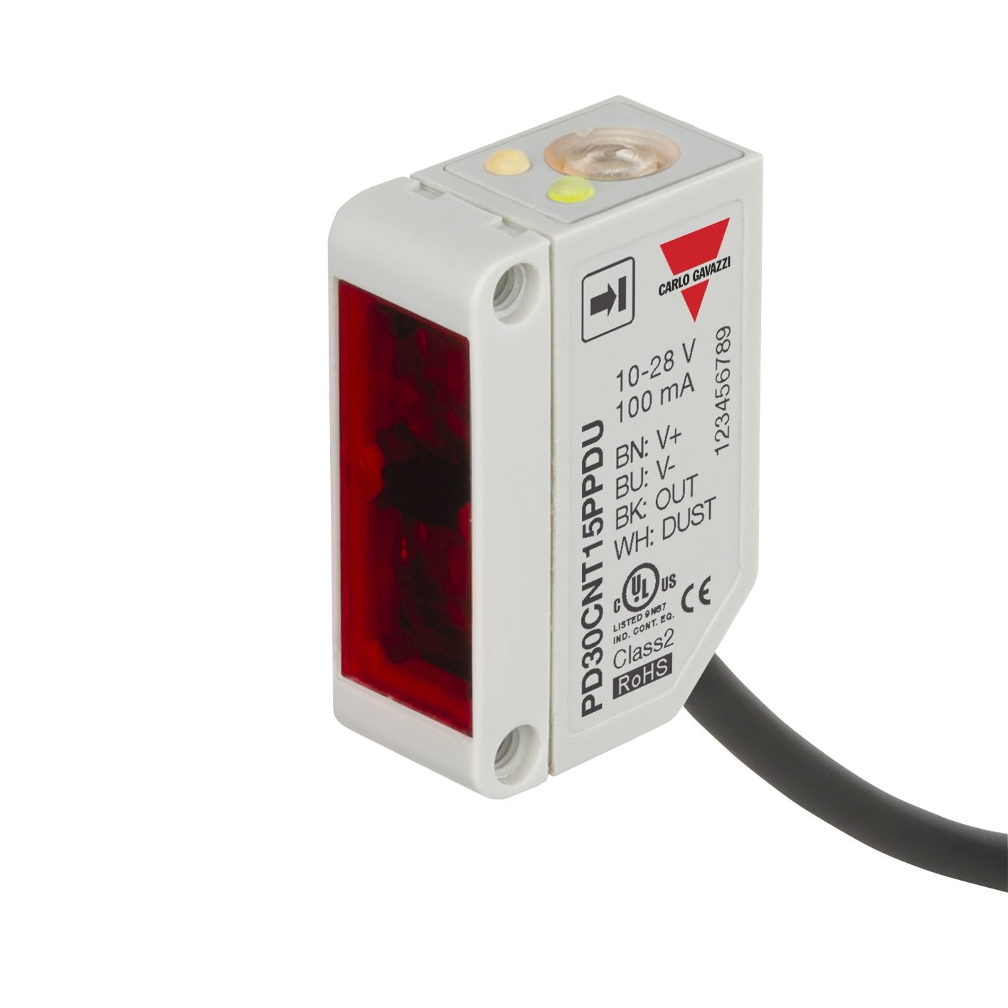 Carlo Gavazzi - Cellule photo. barrage récepteur 15m PNP NO/NF encrassement cable