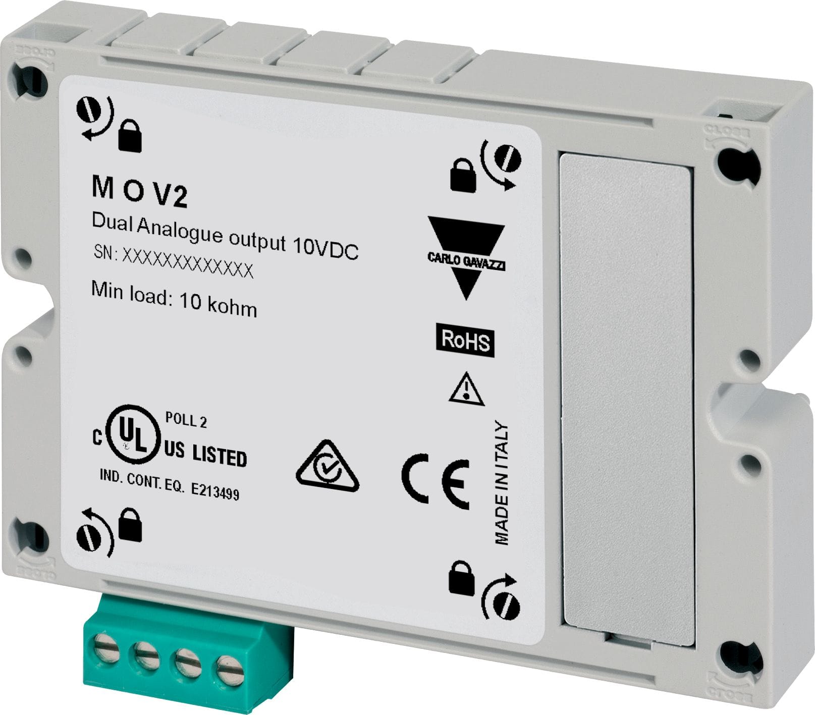 Carlo Gavazzi - Module double sortie analogique (+10Vcc) pour centrales de mesure WM30/WM40