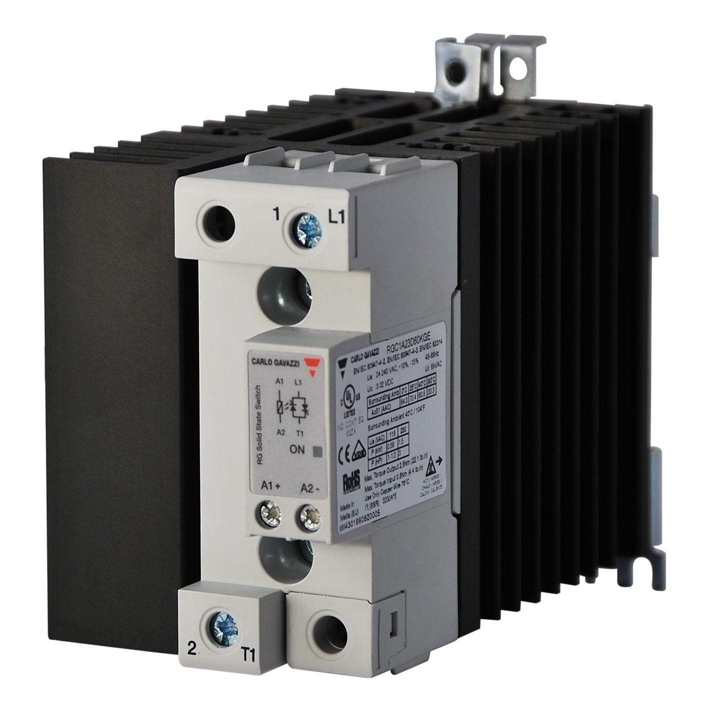 Carlo Gavazzi - Contacteur statique 1ph 600V cmd cc zero de tension 60A