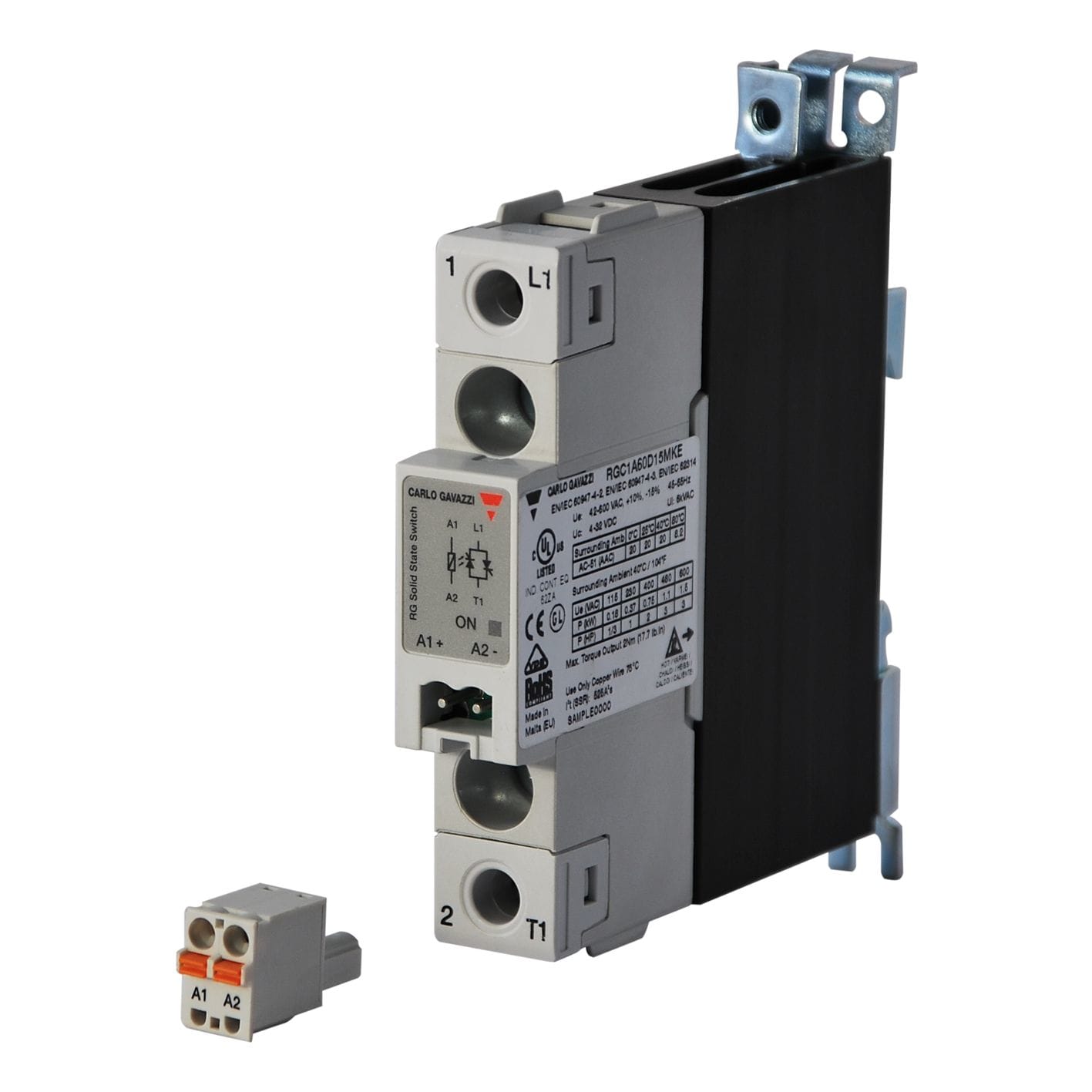 Carlo Gavazzi - Relais statique 1Ph 30A 600Vac -zéro de tension - Cde : 4-32Vcc MKE